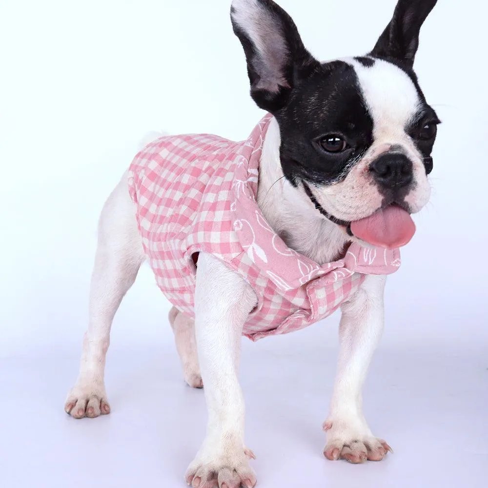 Plaid Print Vest for Dogs
