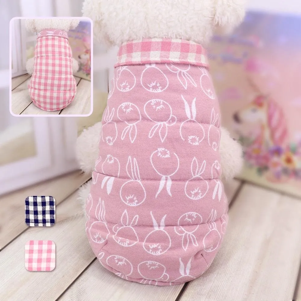 Plaid Print Vest for Dogs