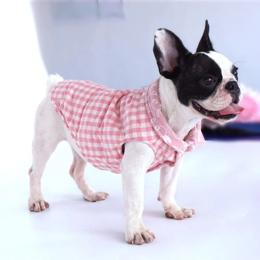 Plaid Print Vest for Dogs