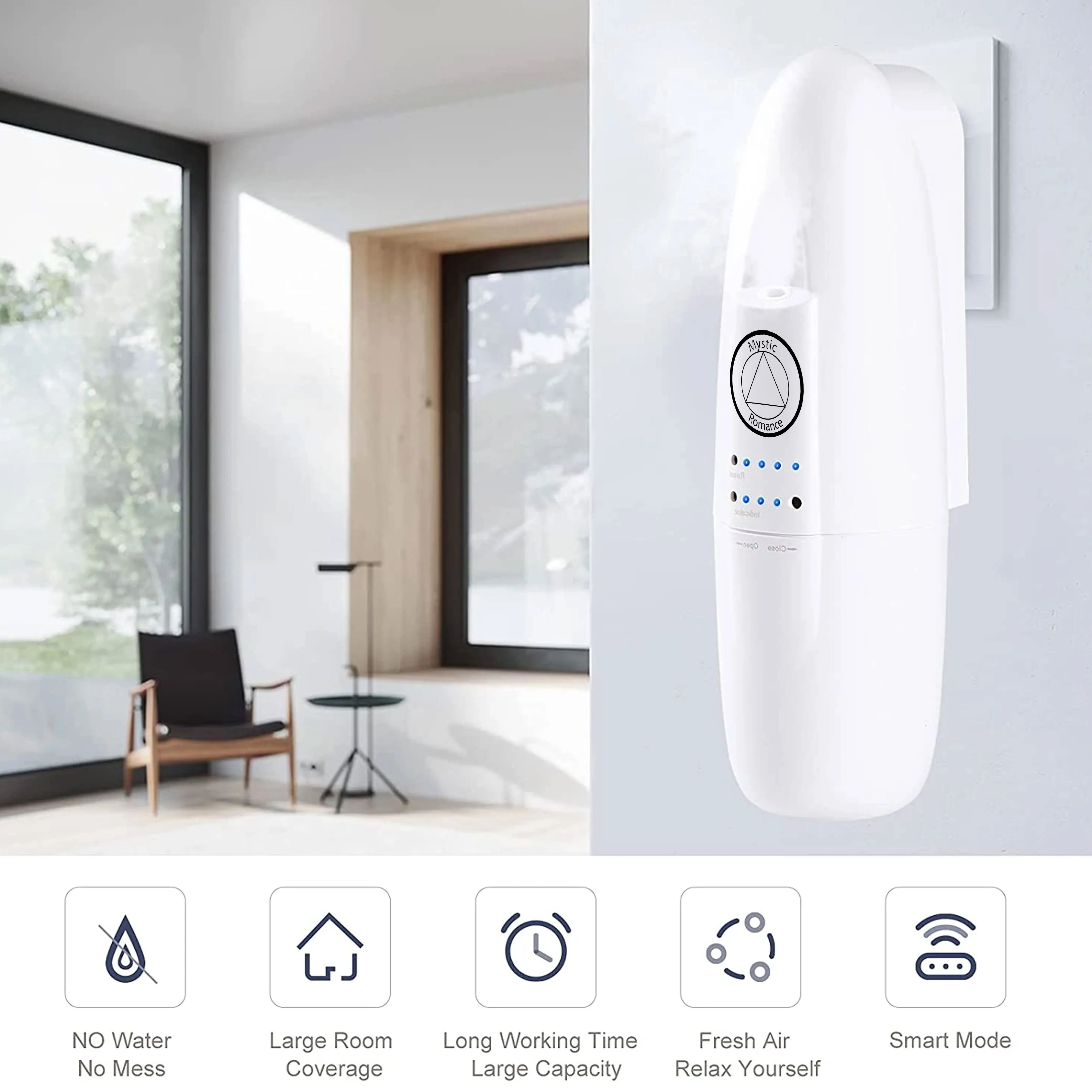 Plug In Hvac Essential Oil Diffuser Aroma Nebulizing Fragrance Machine Waterless