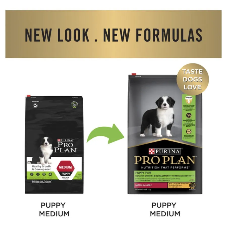 Pro Plan Puppy Medium Breed Chicken Dry Dog Food