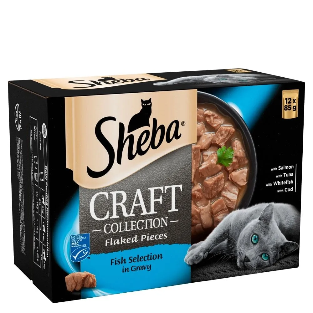 Sheba Craft Collection Fish Selection in Gravy Cat Food