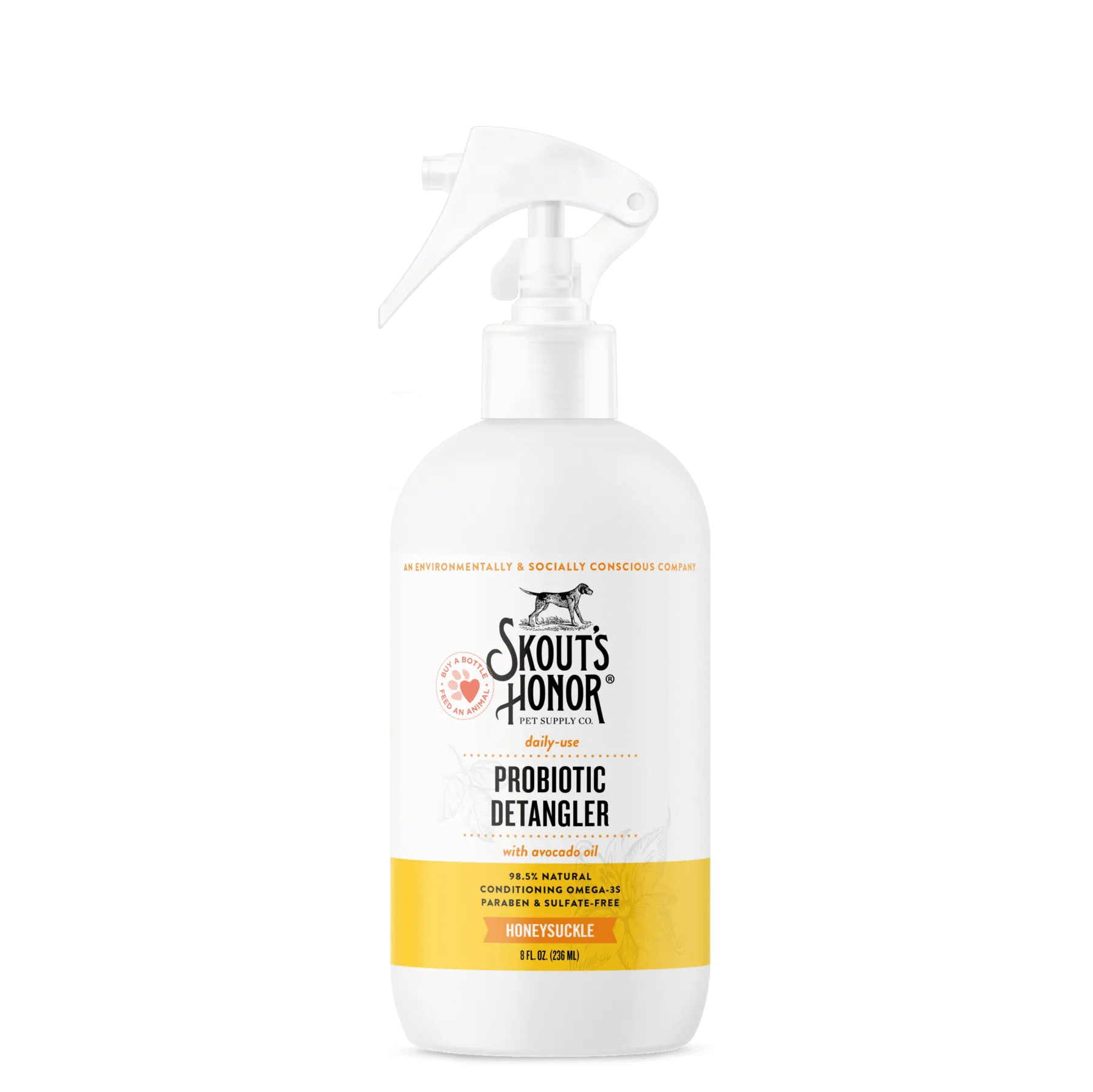 Skout's Honor Probiotic Detangler for pets - Honeysuckle 8 oz