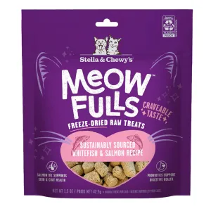 Stella & Chewy's Meow Fulls Freeze Dried Raw Whitefish & Salmon Recipe Cat Treats