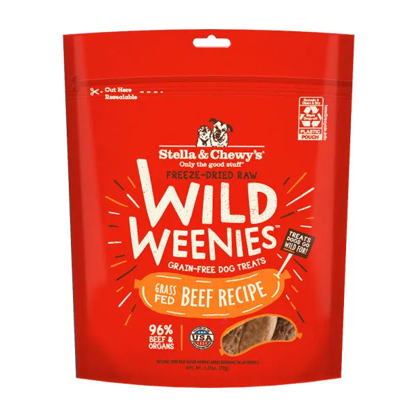 Stella & Chewy's Treats for Dogs Beef Wild Weenies, 3.25-oz Bag