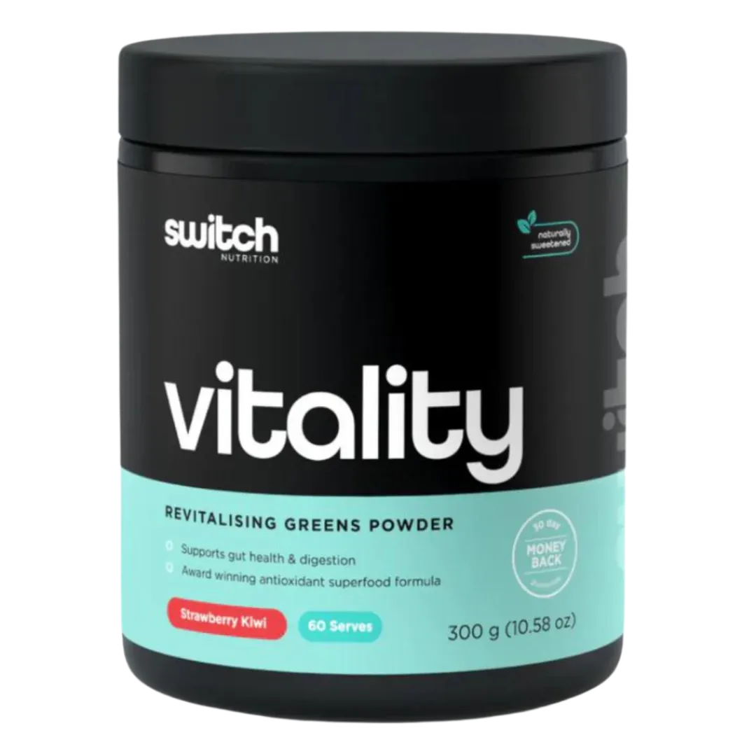Switch Nutrition - Vitality Super Greens Powder - Strawberry Kiwi