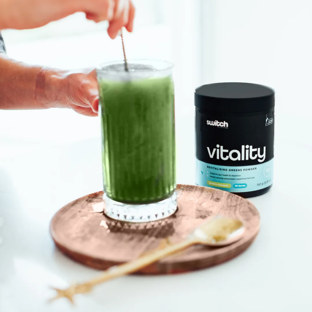 Switch Nutrition - Vitality Super Greens Powder - Strawberry Kiwi