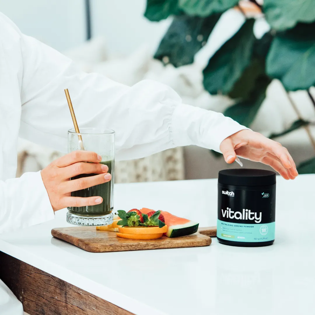 Switch Nutrition - Vitality Super Greens Powder - Strawberry Kiwi