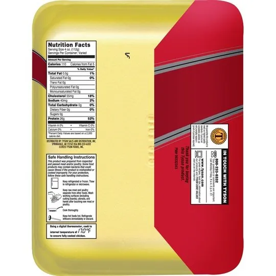 Tyson Trimmed & Ready All Natural Chicken Breast Tenderloins, 1.0 - 2.0 lb Tray