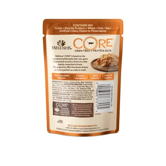 Wellness CORE Simply Shreds Shredded Chicken Wet Cat Food 50g
