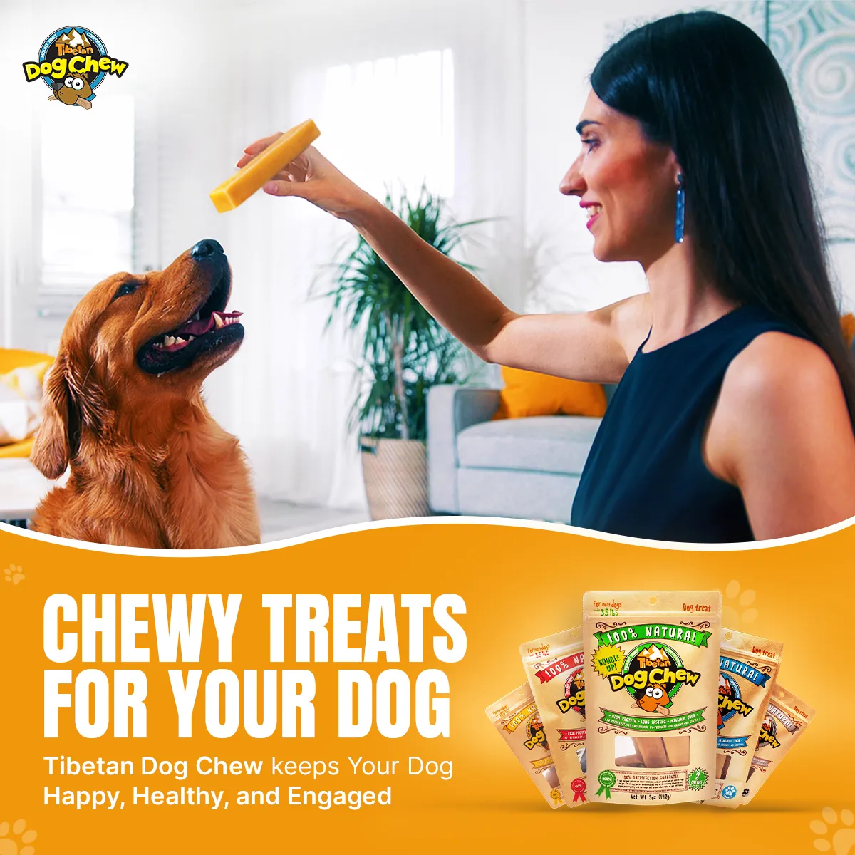 Yak Chews for Small Dogs - Natural Cheese Puppy Treats