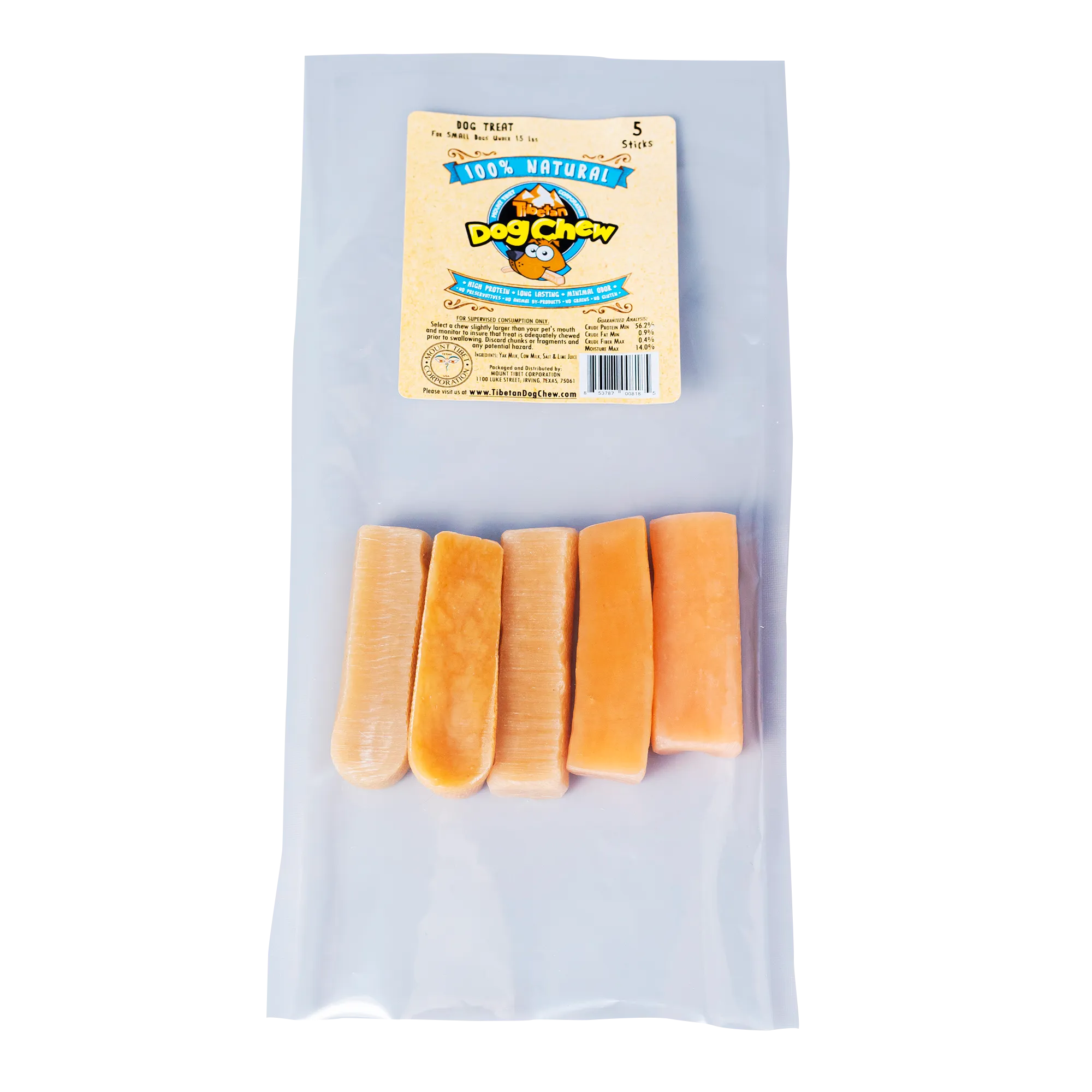 Yak Chews for Small Dogs - Natural Cheese Puppy Treats