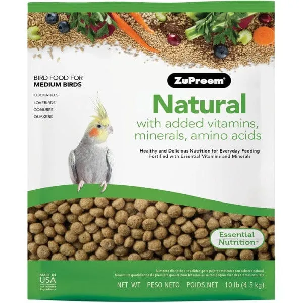 ZuPreem Natural Bird Food, Medium