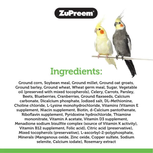 ZuPreem Natural Bird Food, Medium